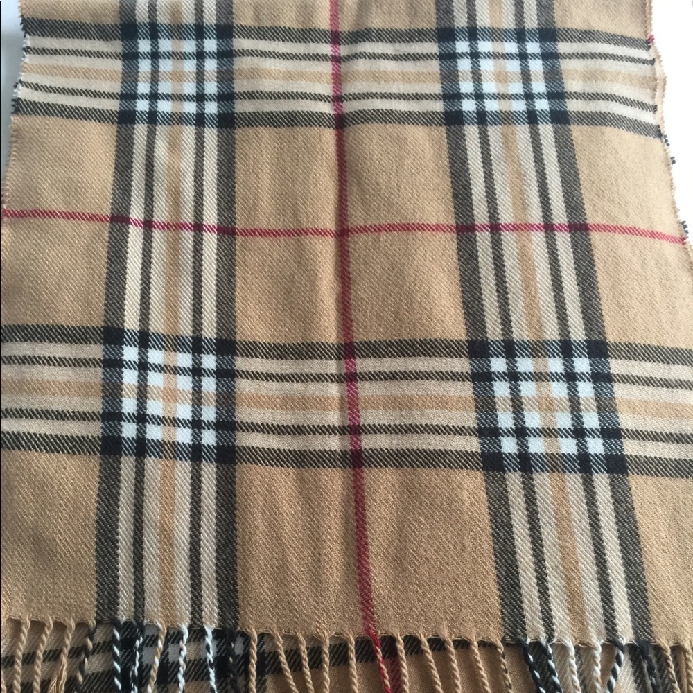 Faux Burberry Scarf